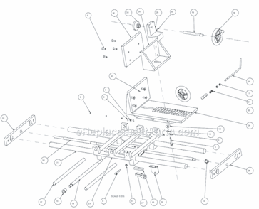 Page C Diagram and Parts List for HP24  Barranca Diamond Brick Saw